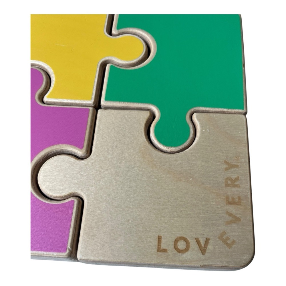 Lovevery Wooden Chunky Wooden Jigsaw Puzzle Montessori Wood Toy Companion Kit - Picture 2 of 4